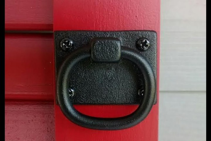 Miscellaneous shutter hardware including pull rings