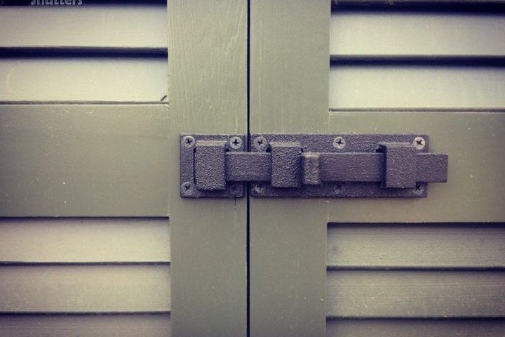 Shutter slide bolts