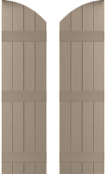 4-Board Closed Arch Top board & batten shutter