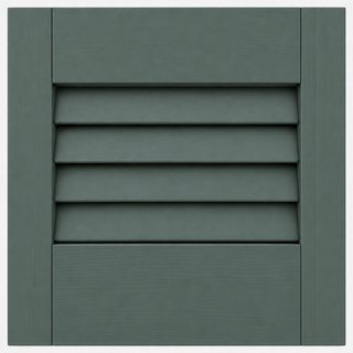 Benjamin Moore Silhouette (AF-655) painted on a louvered shutter
