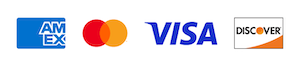 Secure Ordering with VISA, MasterCard, Discover, and American Express