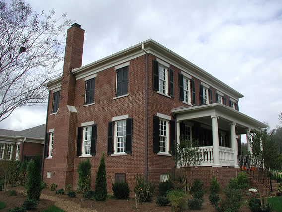 Exterior Louvered Shutters - Shutters on False Window 