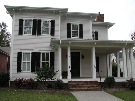 Louvered Shutters with hinges and shutter dogs