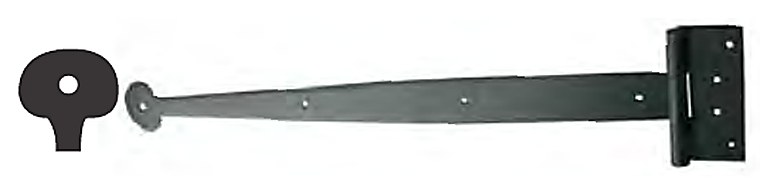 John Wright Hand-Forged Bean Strap Hinge