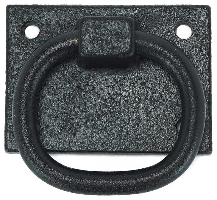John Wright cast iron and stainless ring pulls