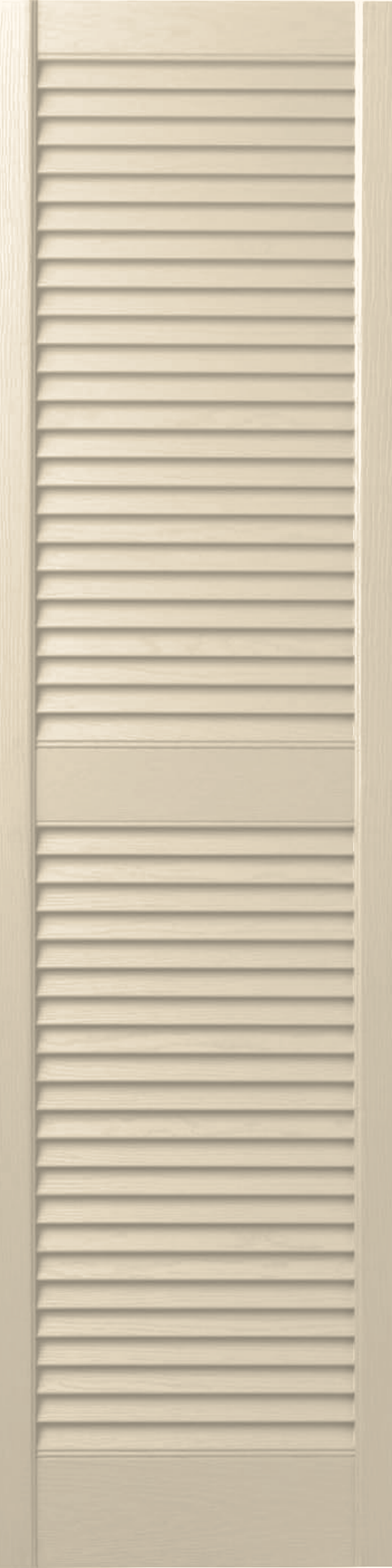 Sand Dollar vinyl louvered shutter